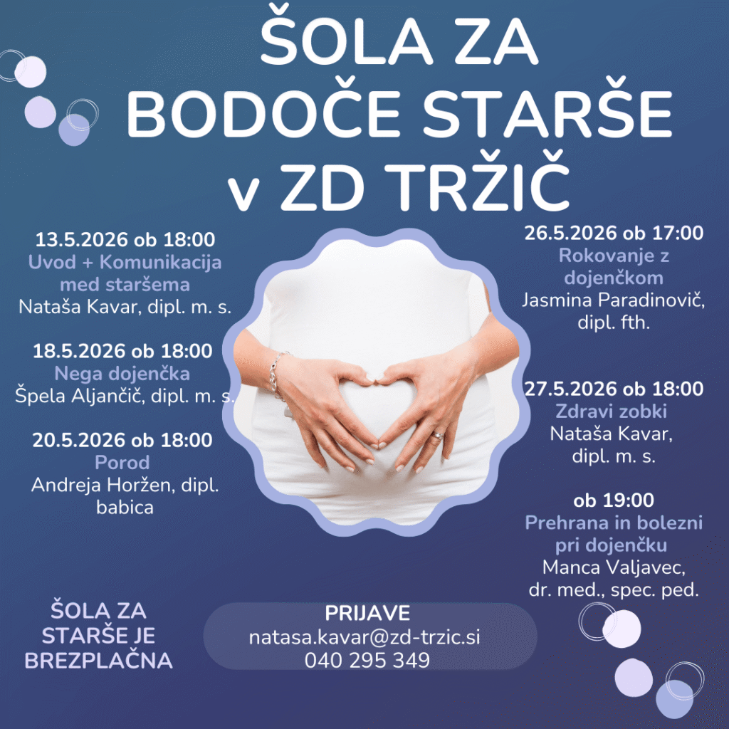 šola za bodoče starše, urnik maj