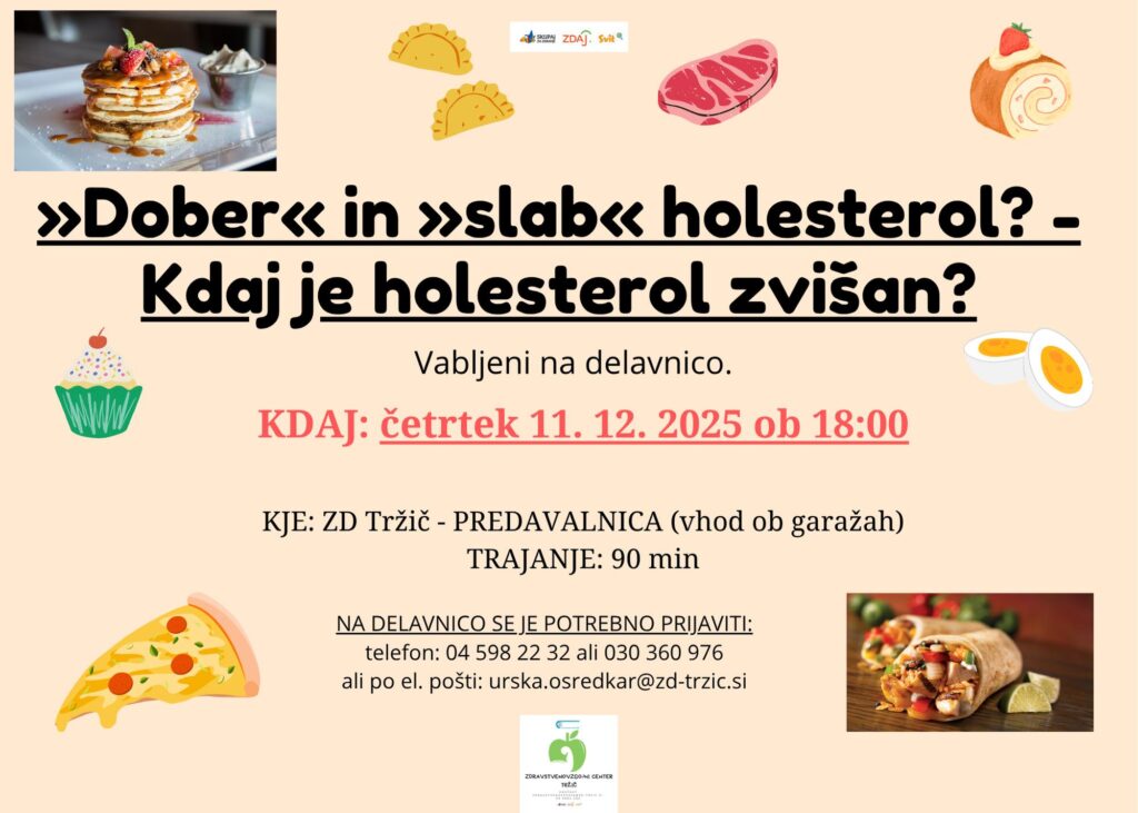 delavnica, holesterol